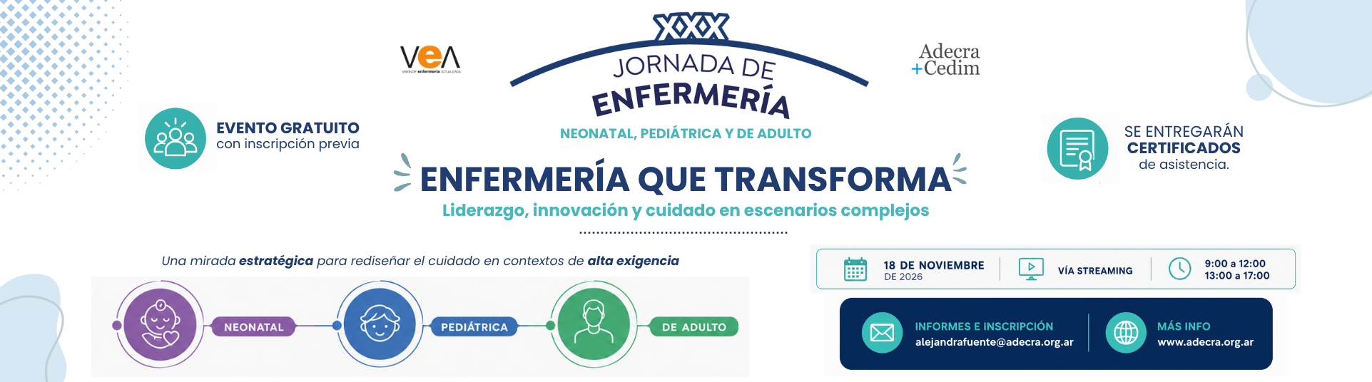 XXX Jornada de Enfermería de ADECRA+CEDIM